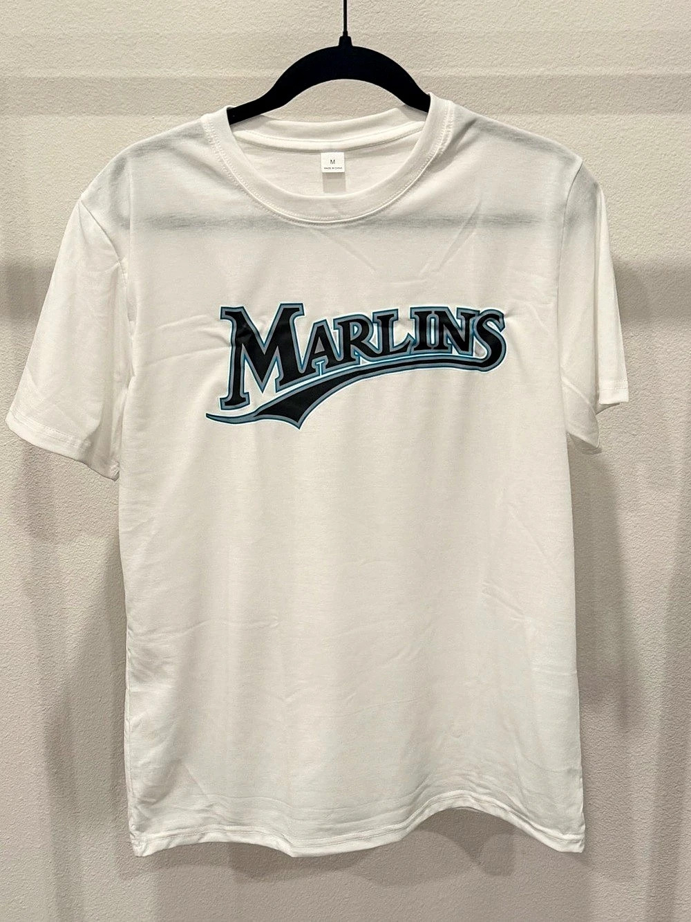 Marlins Baseball Graphic Tee Size Medium Like New